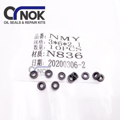 Hydraulic Parts Excavator Piston Rod Seal Kit NBR NMY3 3x6x2.1mm