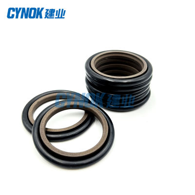 Λαστιχένιο καφετί χρώμα σφραγίδων βημάτων παρεμβυσμάτων ελαίου HBTS PTFE υδραυλικό