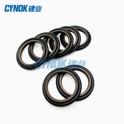 Λαστιχένιο καφετί χρώμα σφραγίδων βημάτων παρεμβυσμάτων ελαίου HBTS PTFE υδραυλικό